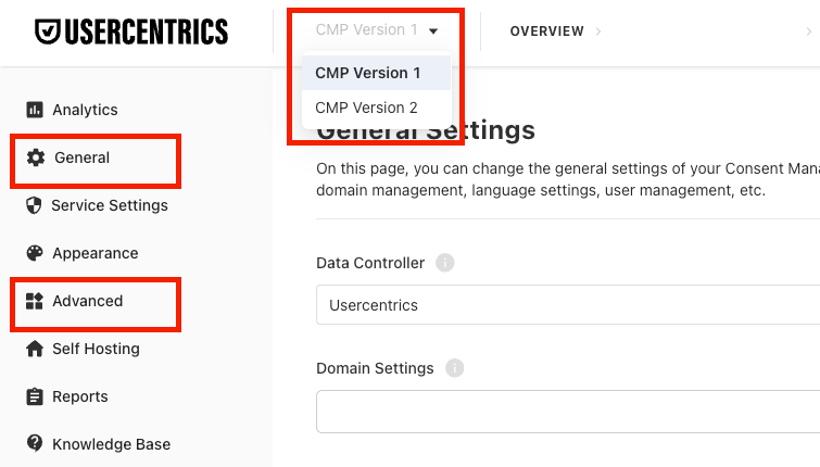 Admin Interface Version 1